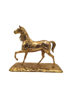 Belmont, mosiężna figurka koń, wym.28x33.5cm