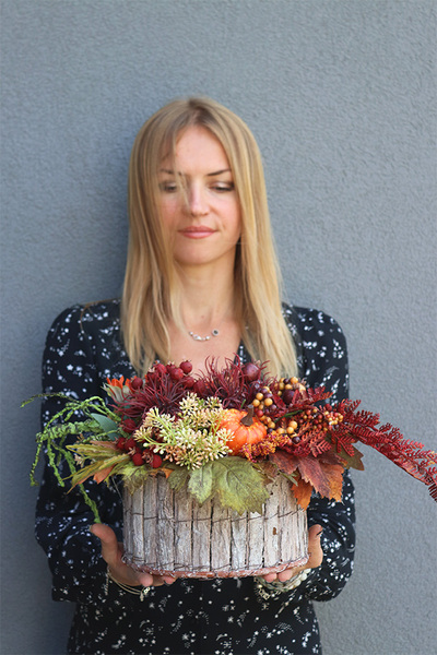 Pumpkin Life, jesienna kompozycja z dyniami