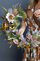 wianek na obręczy Słoneczniki Subtelle, śr.46cm