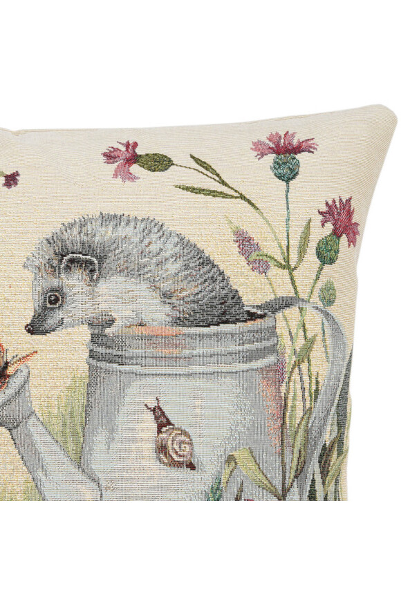 Jeże w Ogrodzie poszewka gobelinowa dwustronna