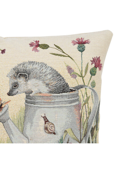 Jeże w Ogrodzie poszewka gobelinowa dwustronna