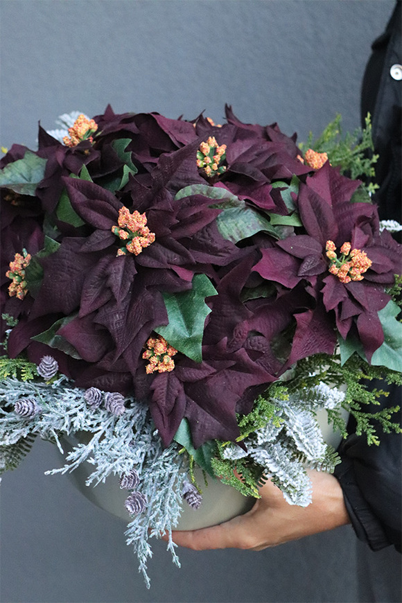 Gwiazda Betlejemska Violet, wysokiej jakości sztuczna roślina