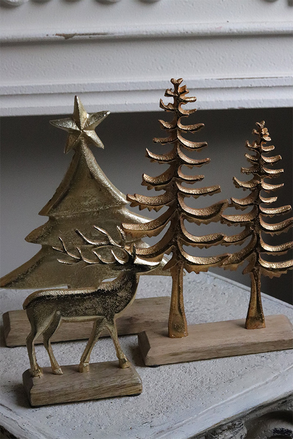 Xmas Gold, figurka świąteczna renifer