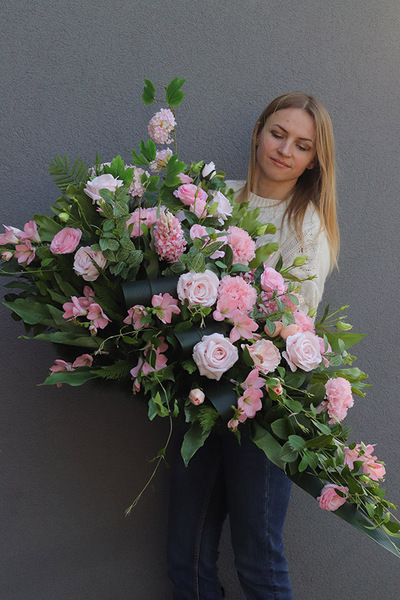 Kalinova Różowa, komplet dekoracji nagrobnych