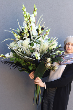 Deluxe Nertero, bukiet kwiatowy do wazonu, wym.129x65cm 