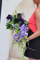 Fioletowe Lata, dekoracja nagrobna w skrzynce