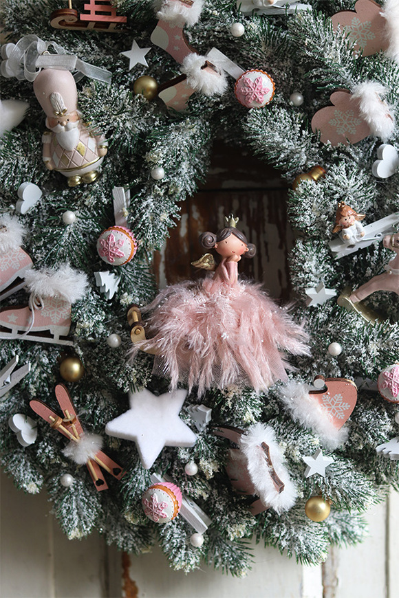Sen Baletnicy, świąteczny różowy dekoracyjny