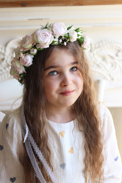 Eurydyka, kwiatowy wianek na głowę, rozmiar uniwersalny