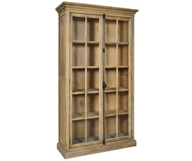 Classic, biblioteka regał z witryną, wym.125x47x230cm