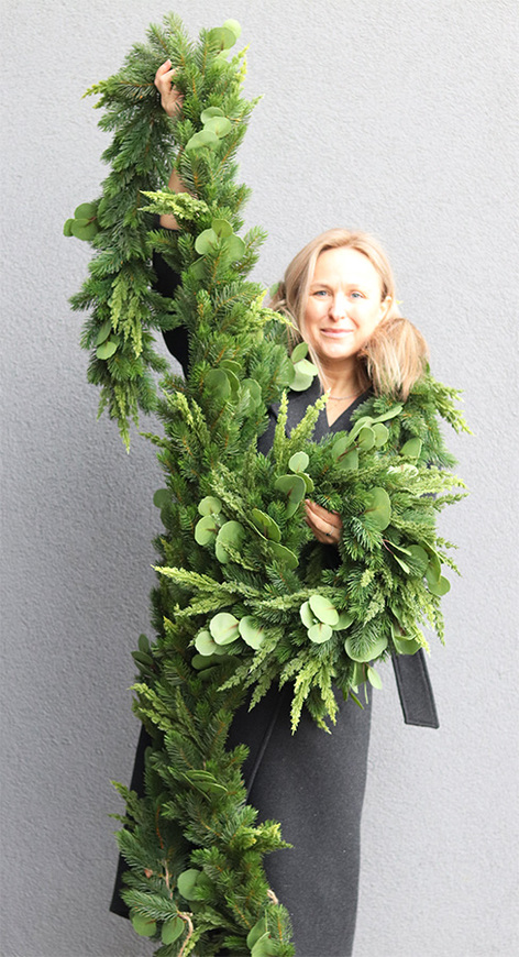 Green Decora New, świąteczny wianek z eukaliptusem