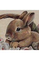 Bunny Basket, wielkanocna poszewka gobelinowa dwustronna