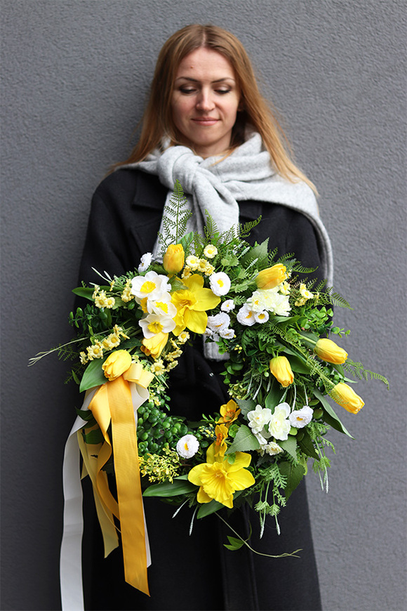 Amira Rich, dekoracyjny wianek wielkanocny