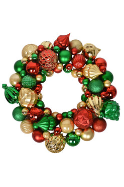 wianek bożonarodzeniowy Bombki Christmas Classic, śr.49.5cm