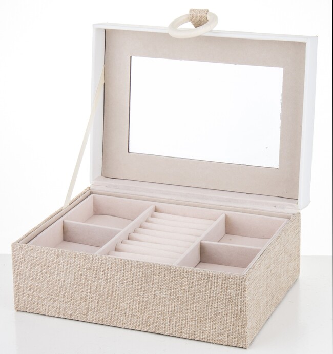 Boho Style, stylowe puzderko / szkatułka na biżuterię, wym.9.5x22x17cm