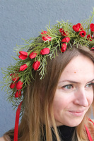 Pąki Maków, wianek na głowę