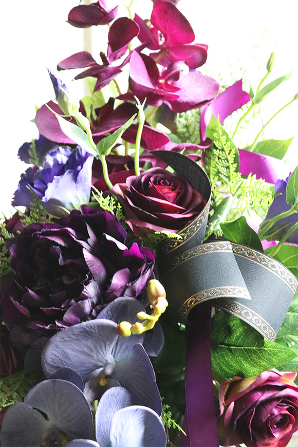 Violetisa Angelo, bukiet nagrobny we wkładzie, wys.64cm 