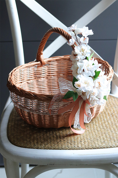 Jabłonka, dekorowany koszyczek wielkanocny