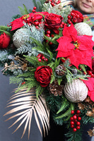 Red&Gold Small, świąteczna wiązanka nagrobna