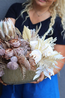 Laguel November, jesienna kompozycja w naczyniu glamour