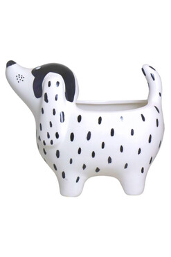 Piesek, ceramiczna osłonka doniczka, wym.19x22.5x14.5cm