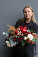 Golden Christmas 2, flowerbox świąteczny