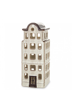Stad, świąteczna dekoracja ceramiczny domek LED, wys.26cm