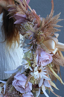 Subtelle Carmello, wianek boho na obręczy, rozp.80cm