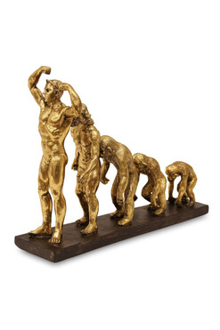 figurka w złotym kolorze, Homo Sapiens, wys.26cm