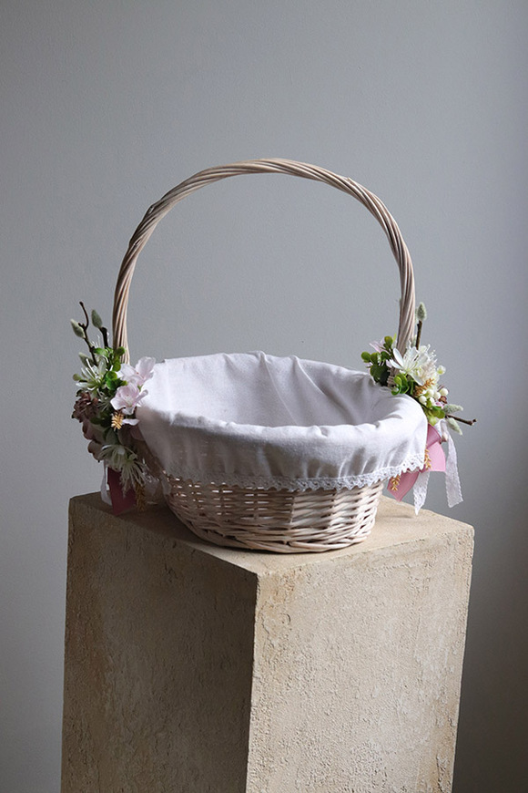 Samanta, dwustronnie dekorowany koszyczek wielkanocny