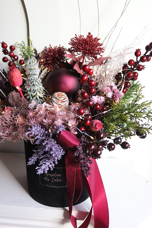 Violet Lux, flowerbox świąteczny