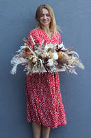 La Guel Autumn, kompozycja kwiatowa na długi blat, wym.32x100x34cm