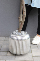 Drzewko Oliwne Hiltonka, sztuczna roślina w srebrnej donicy