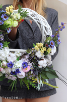 Letnie Harce, asymetryczny wianek z ptaszkami