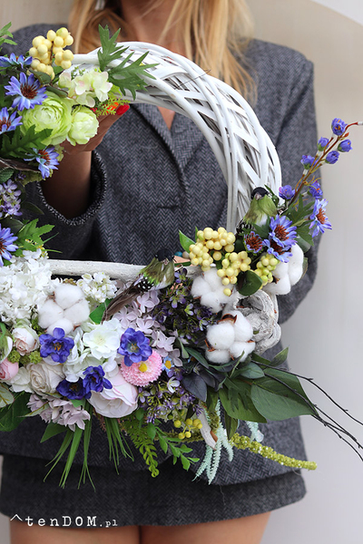 Letnie Harce, asymetryczny wianek z ptaszkami