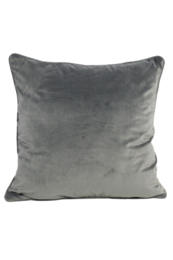 poszewka dekoracyjna Welwetowa Szary, wym.45x45cm