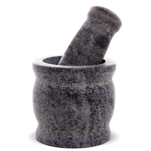Stone Mortaio, kamienny moździerz, wym.7.5x8x8cm