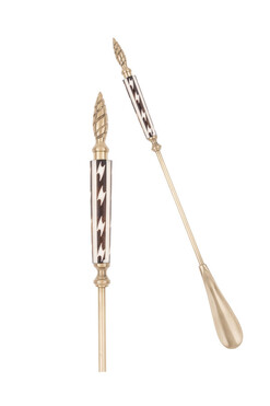 Paisley, elegancka łyżka do butów, metalowa, dł.53cm