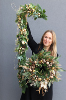 świąteczny wianek, Złota Kraina, śr.45cm