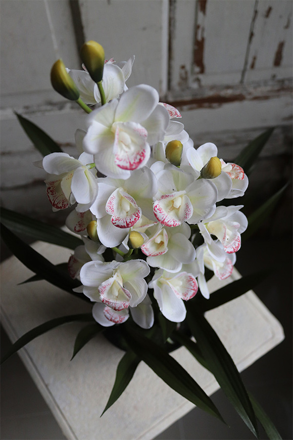 OD RĘKI Ramesa Cymbydium, sztuczny storczyk doniczkowy, wys.55cm