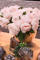 Aura, bukiet jasnomorelowych peonii wys.38cm 