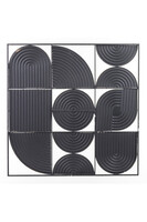 Art Deco, metalowy decor ścienny