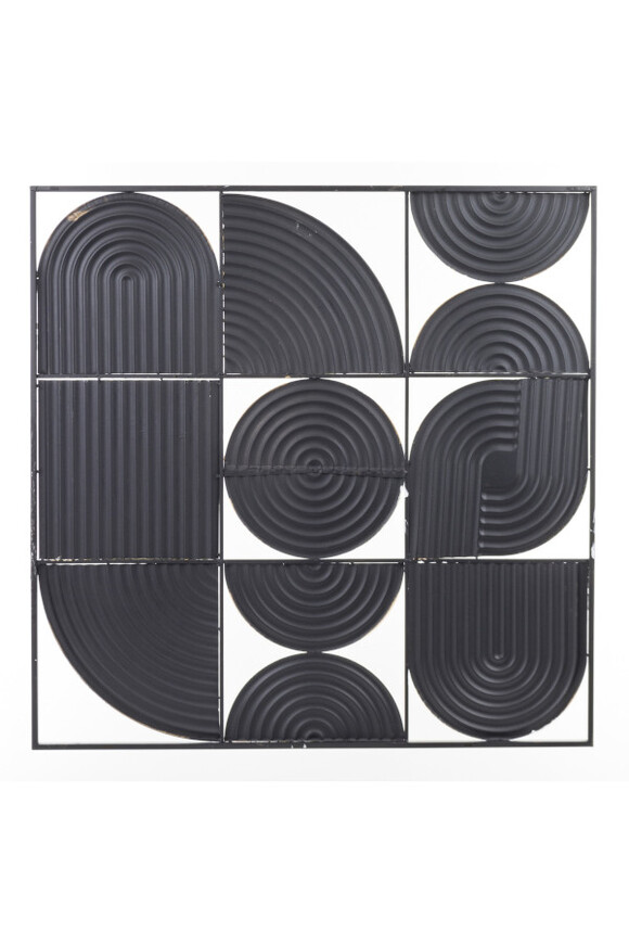 Art Deco, metalowy decor ścienny