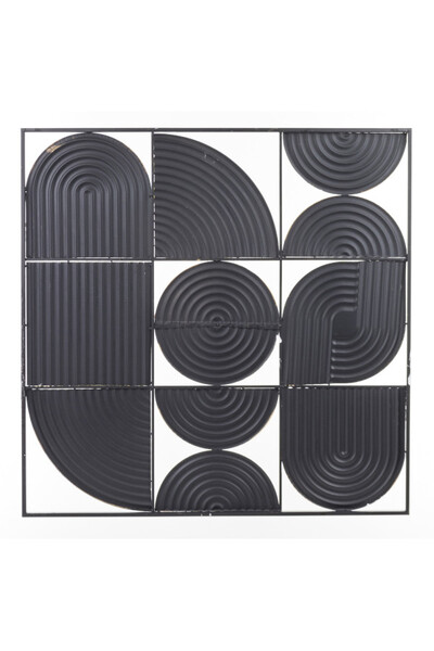 Art Deco, metalowy decor ścienny