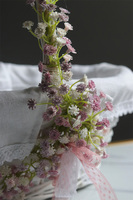 Kaszka Pastella, dekorowany koszyczek wielkanocny z serwetką