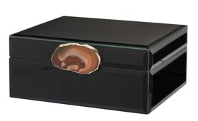 Agate Simple A, szklane puzderko / szkatułka na drobiazgi, wym.8x19x15cm 