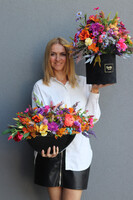 Jesienny Dom Krysi, jesienna kompozycja w łódce