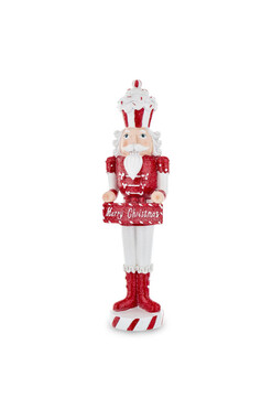 OD RĘKI Candy Polonia, figurka bożonarodzeniowa dziadek do orzechów, B, wys.39cm 