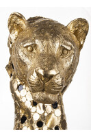 Gepard, złota figurka dekoracyjna popiersie