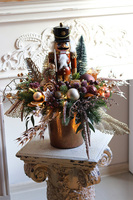 Nutcracker Premium Drosel, stroik zimowy LED