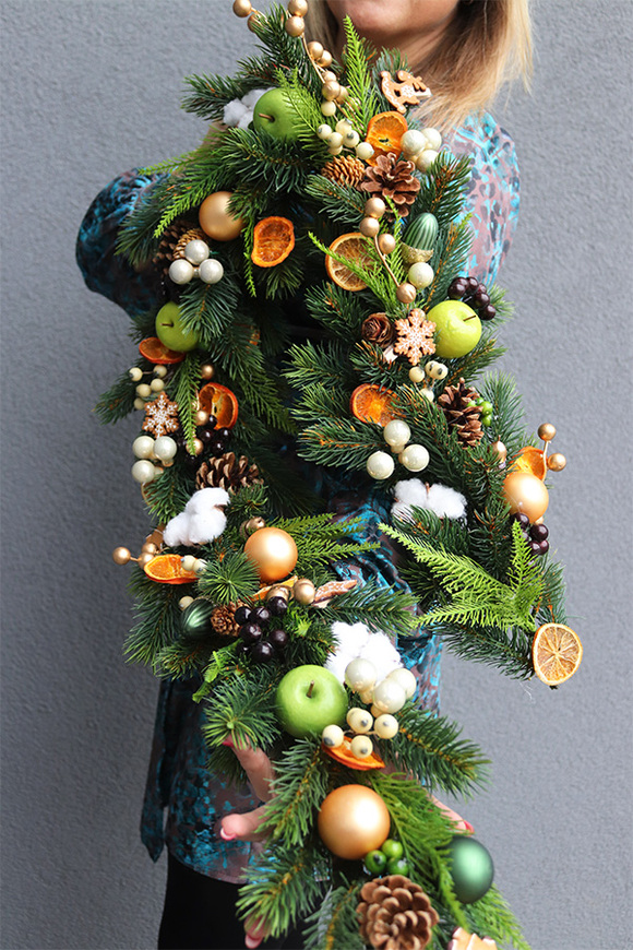 Pomarańczowa Kraina, świąteczna girlanda